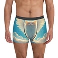 thumbnail image 1 of Kdxio Men's Boxer Briefs with Sunshine Cute Winged Cat Print - Comfortable and Breathable Underwear for Everyday Wear, 1 of 5