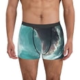 thumbnail image 1 of Kdxio Men's Boxer Briefs with Surfing Shark Print - Comfortable and Breathable Underwear for Everyday Wear, 1 of 5