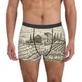 thumbnail image 1 of Kdxio Men's Boxer Briefs with Vineyard Landscape Print - Comfortable and Breathable Underwear for Everyday Wear, 1 of 7