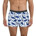 thumbnail image 1 of Kdxio Men's Boxer Briefs with Whale Print - Comfortable and Breathable Underwear for Everyday Wear, 1 of 7
