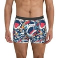 thumbnail image 1 of Kdxio Men's Boxer Briefs with cool rock Skull Print - Comfortable and Breathable Underwear for Everyday Wear, 1 of 5