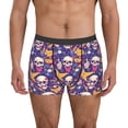 thumbnail image 1 of Kdxio Men's Boxer Briefs with rock Skull record Print - Comfortable and Breathable Underwear for Everyday Wear, 1 of 5