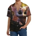thumbnail image 1 of Kdxio Men's Hawaiian Shirt for Men Short Sleeve Shirt Adorable Fluffy Bat Summer Casual Holiday Beach Button Down T-Shirts, 1 of 5