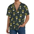 thumbnail image 1 of Kdxio Men's Hawaiian Shirt for Men Short Sleeve Shirt Ballerina Frogs Summer Casual Holiday Beach Button Down T-Shirts, 1 of 5