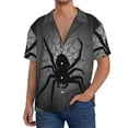 thumbnail image 1 of Kdxio Men's Hawaiian Shirt for Men Short Sleeve Shirt Black Spiders Summer Casual Holiday Beach Button Down T-Shirts, 1 of 5