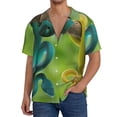 thumbnail image 1 of Kdxio Men's Hawaiian Shirt for Men Short Sleeve Shirt Blue Viper And Yellow Viper Snake Summer Casual Holiday Beach Button Down T-Shirts, 1 of 5
