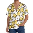 thumbnail image 1 of Kdxio Men's Hawaiian Shirt for Men Short Sleeve Shirt Cartoon Chicken Summer Casual Holiday Beach Button Down T-Shirts, 1 of 7