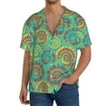thumbnail image 1 of Kdxio Men's Hawaiian Shirt for Men Short Sleeve Shirt Colourful Tie Dye Summer Casual Holiday Beach Button Down T-Shirts, 1 of 5