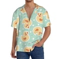 thumbnail image 1 of Kdxio Men's Hawaiian Shirt for Men Short Sleeve Shirt Cute Duck Summer Casual Holiday Beach Button Down T-Shirts, 1 of 5