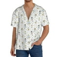 thumbnail image 1 of Kdxio Men's Hawaiian Shirt for Men Short Sleeve Shirt Dancing Dogs Summer Casual Holiday Beach Button Down T-Shirts, 1 of 5