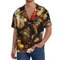 thumbnail image 1 of Kdxio Men's Hawaiian Shirt for Men Short Sleeve Shirt Elegant Still Life Roses Summer Casual Holiday Beach Button Down T-Shirts, 1 of 5