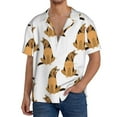 thumbnail image 1 of Kdxio Men's Hawaiian Shirt for Men Short Sleeve Shirt German Shepherd Dog Summer Casual Holiday Beach Button Down T-Shirts, 1 of 7
