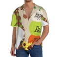 thumbnail image 1 of Kdxio Men's Hawaiian Shirt for Men Short Sleeve Shirt Gnome Happy Fall Summer Casual Holiday Beach Button Down T-Shirts, 1 of 5