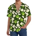 thumbnail image 1 of Kdxio Men's Hawaiian Shirt for Men Short Sleeve Shirt Green Fruit Summer Casual Holiday Beach Button Down T-Shirts, 1 of 5