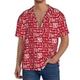 thumbnail image 1 of Kdxio Men's Hawaiian Shirt for Men Short Sleeve Shirt Hohoho5 Summer Casual Holiday Beach Button Down T-Shirts, 1 of 5