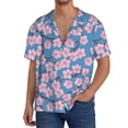 thumbnail image 1 of Kdxio Men's Hawaiian Shirt for Men Short Sleeve Shirt Orchids Flowers Summer Casual Holiday Beach Button Down T-Shirts, 1 of 7