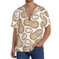 thumbnail image 1 of Kdxio Men's Hawaiian Shirt for Men Short Sleeve Shirt Peanuts7 Summer Casual Holiday Beach Button Down T-Shirts, 1 of 5