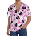 thumbnail image 1 of Kdxio Men's Hawaiian Shirt for Men Short Sleeve Shirt Pink Girl Halloween Summer Casual Holiday Beach Button Down T-Shirts, 1 of 5