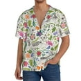 thumbnail image 1 of Kdxio Men's Hawaiian Shirt for Men Short Sleeve Shirt Rabbit And Butterfly Summer Casual Holiday Beach Button Down T-Shirts, 1 of 7
