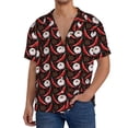 thumbnail image 1 of Kdxio Men's Hawaiian Shirt for Men Short Sleeve Shirt Red Hot Chili 1 Summer Casual Holiday Beach Button Down T-Shirts, 1 of 5
