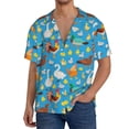thumbnail image 1 of Kdxio Men's Hawaiian Shirt for Men Short Sleeve Shirt Rooster And Chickens Summer Casual Holiday Beach Button Down T-Shirts, 1 of 5