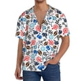 thumbnail image 1 of Kdxio Men's Hawaiian Shirt for Men Short Sleeve Shirt Sport Items Summer Casual Holiday Beach Button Down T-Shirts, 1 of 5