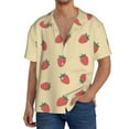thumbnail image 1 of Kdxio Men's Hawaiian Shirt for Men Short Sleeve Shirt Strawberries Summer Casual Holiday Beach Button Down T-Shirts, 1 of 7