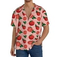 thumbnail image 1 of Kdxio Men's Hawaiian Shirt for Men Short Sleeve Shirt Tomatoes Summer Casual Holiday Beach Button Down T-Shirts, 1 of 7