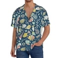 thumbnail image 1 of Kdxio Men's Hawaiian Shirt for Men Short Sleeve Shirt Underwater Creature Summer Casual Holiday Beach Button Down T-Shirts, 1 of 5
