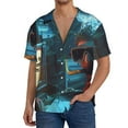 thumbnail image 1 of Kdxio Men's Hawaiian Shirt for Men Short Sleeve Shirt Underwater Office Diver Summer Casual Holiday Beach Button Down T-Shirts, 1 of 5