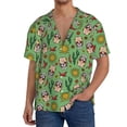 thumbnail image 1 of Kdxio Men's Hawaiian Shirt for Men Short Sleeve Shirt Vintage Sugar Skull Summer Casual Holiday Beach Button Down T-Shirts, 1 of 5