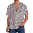 thumbnail image 1 of Kdxio Men's Hawaiian Shirt for Men Short Sleeve Shirt Watercolor Butterflies Summer Casual Holiday Beach Button Down T-Shirts, 1 of 5
