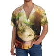 thumbnail image 1 of Kdxio Men's Hawaiian Shirt for Men Short Sleeve Shirt Yin Yang 1 Summer Casual Holiday Beach Button Down T-Shirts, 1 of 5