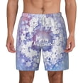 thumbnail image 1 of Kdxio Merry Christmas Print Men'S Swim Trunks With Compression Liner 7 Inch Inseam Quick Dry Swim Shorts, 1 of 7