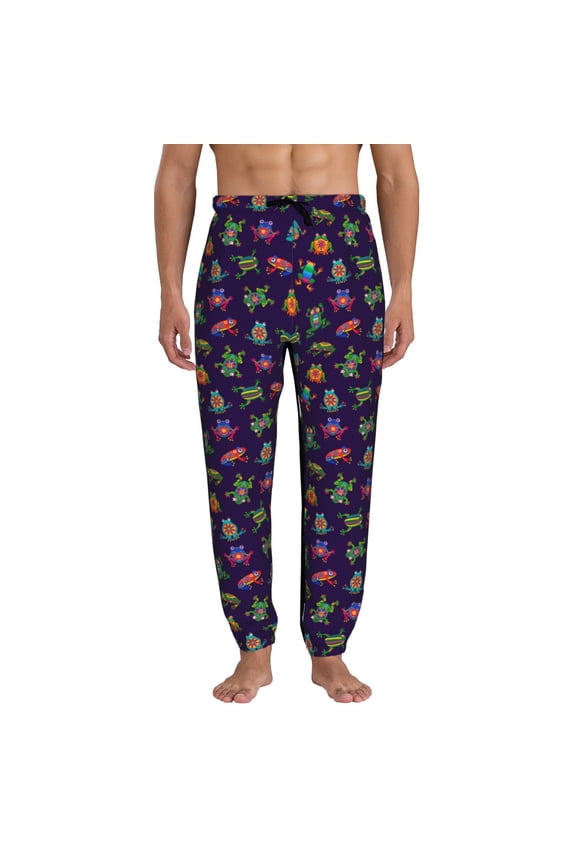 Mexican Frogs Pattern Joggers,Sweatpants for Men with Pockets-3X-Large