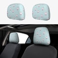 thumbnail image 1 of Kdxio Milk Tea Pattern Print 2 Piece Car Head Rest Covers Set Auto Front/Rear Seats Headrest Cover Universal Fit Most Cars,Sedan, SUV, 1 of 9