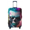 thumbnail image 1 of Kdxio Modern Abstract Colorful Skull A Pattern Luggage Cover for Travel,Elastic and Durable,Fits 18-32 Inch,Anti-Scratch Suitcase Protector-No luggage included, 1 of 5