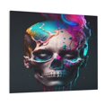 thumbnail image 1 of Kdxio Modern Abstract Colorful Skull B Pattern Canvas Wall Art for Living Room Wall Decor for Bedroom Bathroom Modern Framed Canvas Art Prints Ready to Hang,Horizontal, 1 of 6