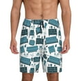 Kdxio Modern Furniture Print Mens Sleep Shorts Bottoms Soft Comfy