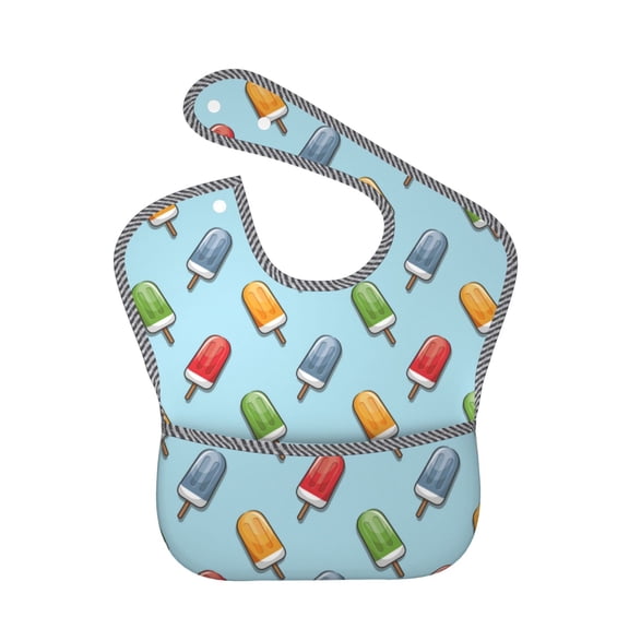 Kdxio Modern Ice Cream Bibs For Babies, Baby Bibs for Eating, Toddler Bibs, Waterproof Bibs, Feeding Bibs, for Toddlers, Boys, Girls