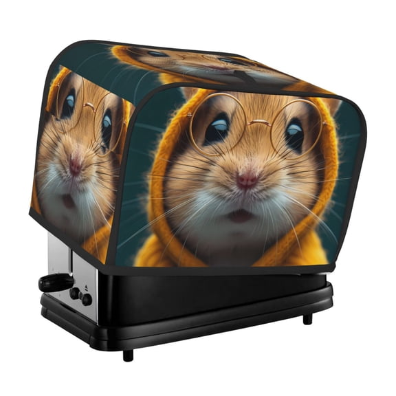 Kdxio Modern Yellow Sweater Guinea Pig Print Toaster Cover Bread Machine Cover Fits for Most Standard 2 Slice Toasters,Keep Toaster Free From Dust And Fingerprint Oven Dustproof Cover