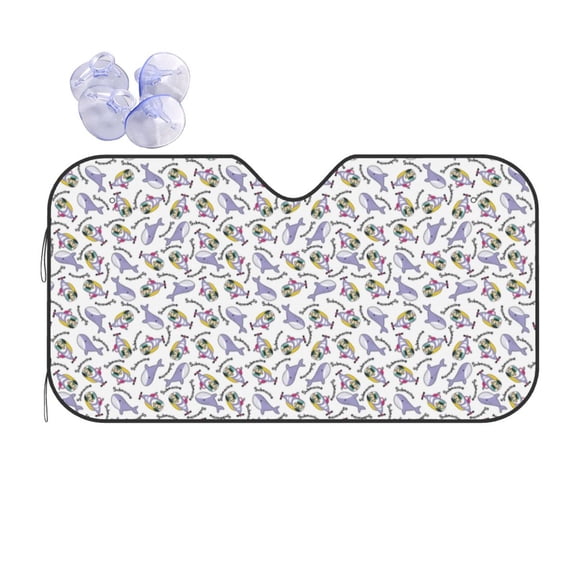 Kdxio Monkey Submarine Captain Print Front Windshield Sun Shade,Folding Auto Sunshade for Car Truck SUV-Small