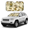 thumbnail image 1 of Kdxio Monkeys and Pinealpples Print Windshield Sun Shade, Foldable Sun Blocker for Car,Truck,SUV Automotive Interior Sun Protection,Reflective Shade for Front Windshield(Medium), 1 of 7