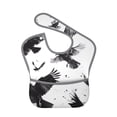 thumbnail image 1 of Kdxio Monochrome Flying Ravens Bibs For Babies, Baby Bibs for Eating, Toddler Bibs, Waterproof Bibs, Feeding Bibs, for Toddlers, Boys, Girls, 1 of 8