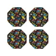 thumbnail image 1 of Kdxio Monster Car Funny Coasters,4 Pcs Leather Coasters,Housewarming Gifts,Protect Furniture From Water Marks Scratch And Damage, 1 of 1