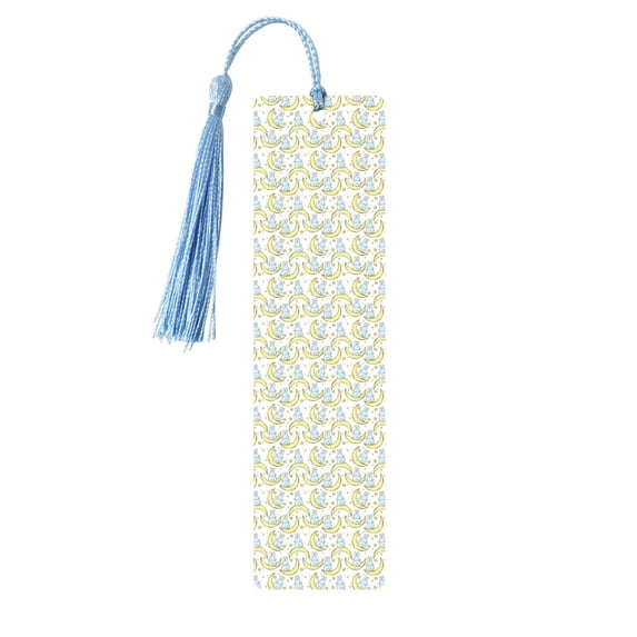 Kdxio Moon And Rabbit Print Metal Tassel Bookmarks,Perfect Gift for Art Lovers and Bookworms Metal Bookmarks for Women