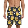 thumbnail image 1 of Kdxio Moon Bear Print Mens Sleep Shorts Bottoms Soft Comfy Pajama Wear Pants with Drawstring Pockets, 1 of 7