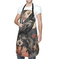thumbnail image 1 of Kdxio Moonlit Crow Blossoms Apron with Pockets Adjustable Kitchen Aprons for Men Women Waterproof Aprons for Cooking,Drawing,Crafting, Baking Household Cleaning, 1 of 5
