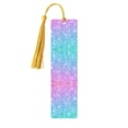 thumbnail image 1 of Kdxio Multicolor Glitter Print Metal Tassel Bookmarks,Perfect Gift for Art Lovers and Bookworms Metal Bookmarks for Women, 1 of 8