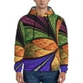 thumbnail image 1 of Kdxio Multicolored Beautiful Flower1 Print Mens Casual Hooded Collar Drawstring Hoodies Pullover Sweatshirts Casual Long Sleeve Shirts-Small, 1 of 7